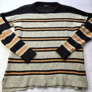 Staccato Pullover Sweater Womens M Multicolor Striped Long Sleeve Casual Knitted